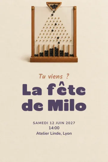 Invitation avec le modèle Où vont-elles rouler ?