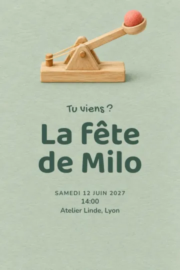 Invitation avec le modèle Viser doucement