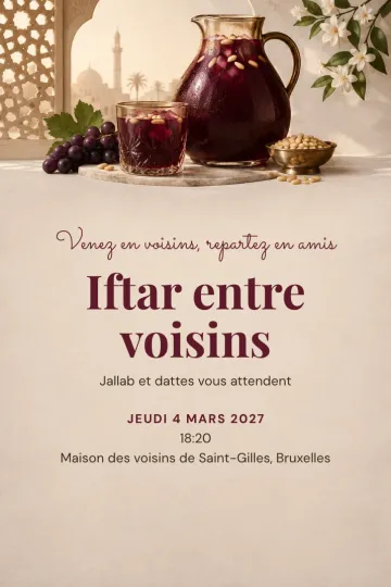 Invitation Fêtes de l’année, modèle Carafe de jallab