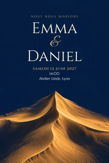 Invitation avec le modèle Là où les chemins se rejoignent