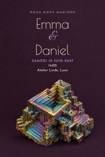 Invitation avec le modèle Grandir ensemble