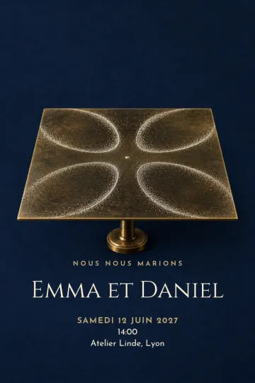 Invitation avec le modèle En harmonie ensemble
