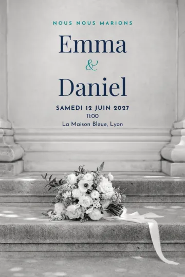 Invitation avec le modèle Mairie