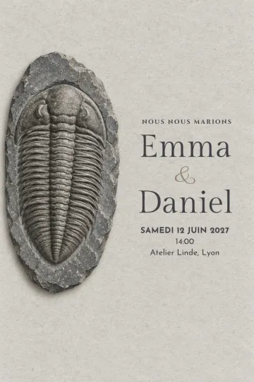 Invitation avec le modèle Préservé pour toujours